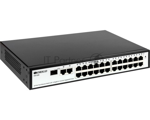Настраиваемый L2-коммутатор ORIGO OS1326/A1A 24x100Base-TX, 1x1000Base-T, 1xCombo 1000Base-T/SFP