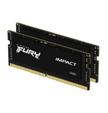 Kingston 32GB 6400MT/s DDR5 CL38 SODIMM (Kit of 2) FURY Impact XMP KF564S38IBK2-32