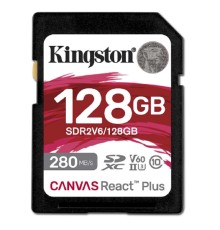 SecureDigital 128GB Kingston SDXC SDR2V6/128GB Canvas React Plus w/o adapter