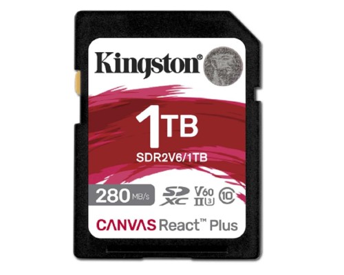 [Карта памяти ] SecureDigital 1TB Kingston SDR2V6/1TB Canvas React Plus w/o adapter