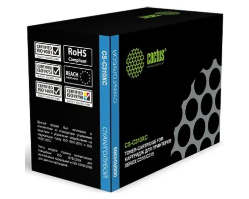 [расходные материалы] Картридж лазерный Cactus CS-C310XС 006R04369 голубой (5500стр.) для Xerox C310/C315