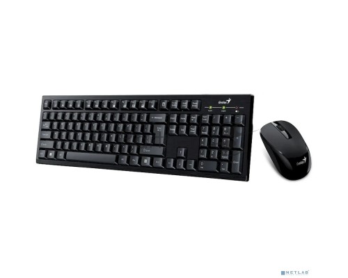 Комплект беспроводной Genius Smart KM-8101 (клавиатура KM-8101/k и мышь NX-7020), Black