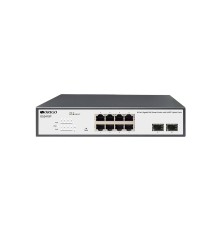 ORIGO OS2410P/120W/A1A Настраиваемый L2 PoE-коммутатор 8x1000Base-T PoE+, 2x1000Base-X SFP, PoE-бюджет 120 Вт