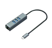 ORIGO OU330N/A1A Сетевой адаптер USB-C/Gigabit Ethernet с 3 портами USB 3.0