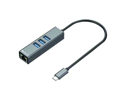 [Сетевое оборудование] ORIGO OU330N/A1A Сетевой адаптер USB-C/Gigabit Ethernet с 3 портами USB 3.0