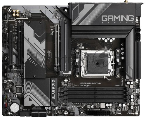 Материнская плата Gigabyte B650 GAMING X AX, Socket AM5, AMD B650, 4xDDR5-5200, HDMI+DP, 3xPCI-Ex16, 4xSATA3(RAID 0/1/10), 3xM.2, 8 Ch Audio, 2.5GLan, WiFi, (2+4)xUSB2.0, (5+2)xUSB3.2, (1+1)xUSB3.2 Type-C™, 1xPS/2, ATX, RTL