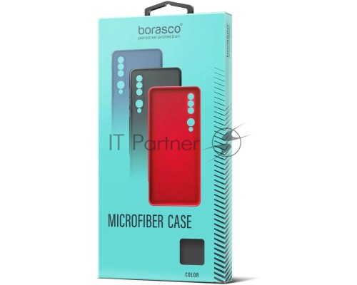 Чехол (клип-кейс) BORASCO Microfiber Case, для Samsung Galaxy A03 Core, синий [40946]