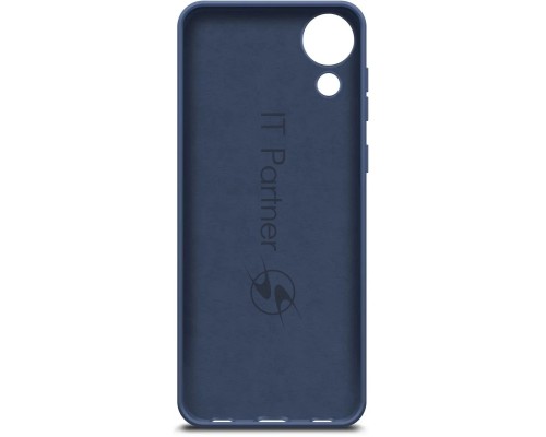Чехол (клип-кейс) BORASCO Microfiber Case, для Samsung Galaxy A03 Core, синий [40946]