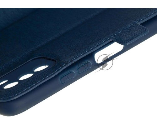 Чехол (флип-кейс) DF poFlip-03, для Xiaomi Poco M3, синий [df poflip-03 (blue)]