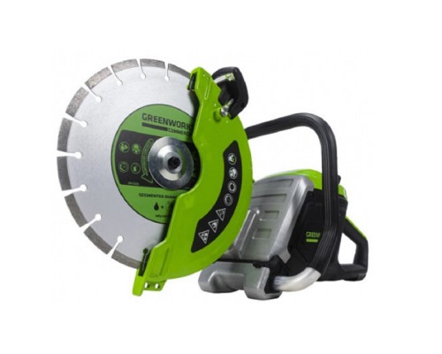 [Штроборезы] Greenworks 82PC14, Бетонорез аккумуляторный 82V, 350 мм, 4,3 кВт, {без АКБ И ЗУ} [1501307]