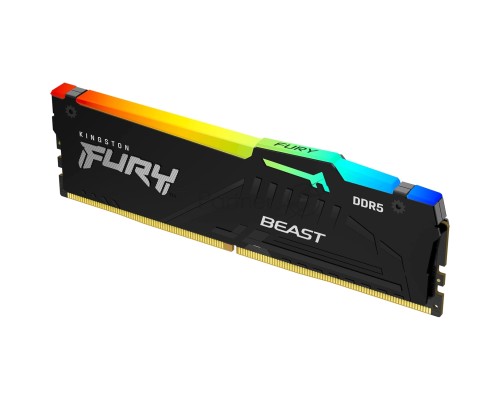 Оперативная память Kingston 16GB 6000MT/s DDR5 CL40 DIMM FURY Beast RGB