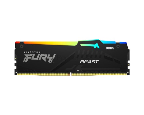 Оперативная память Kingston 16GB 6000MT/s DDR5 CL40 DIMM FURY Beast RGB