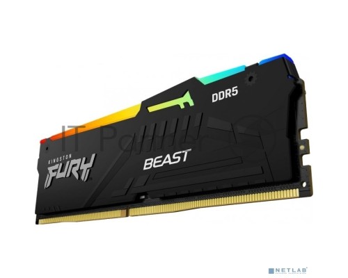 Оперативная память Kingston 16GB 6000MT/s DDR5 CL40 DIMM FURY Beast RGB