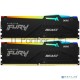 Оперативная память Kingston 16GB 6000MHz DDR5 CL40 DIMM (Kit of 2) FURY Beast RGB