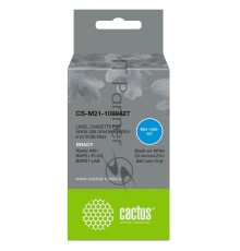 Картридж ленточный Cactus CS-M21-1000427 черный, 25.4мм, черный шрифт, белый фон, 4.27м для Brady BMP21-PLUS, BMP21, BMP21-LAB