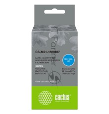 Картридж ленточный Cactus CS-M21-1500427 черный, 38.1мм, черный шрифт, белый фон, 4.27м для Brady BMP21-PLUS, BMP21-LAB