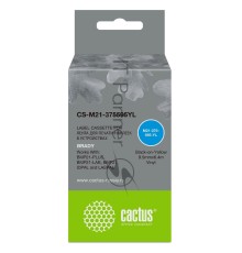 Картридж ленточный Cactus CS-M21-375595YL черный, 9.5мм, черный шрифт, желтый фон, 6.4м для Brady BMP21-PLUS, BMP21-LAB