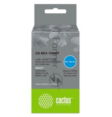 Картридж ленточный Cactus CS-M21-750427 черный, 19.1мм, черный шрифт, белый фон, 4.27м для BRADY BMP21-PLUS, BMP21-LAB