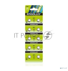 Батарейка для часов Ergolux AG 1  BL-10 (AG1-BP10, LR60 /LR621 /164 /364) (10 шт. в уп-ке)