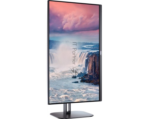 Монитор AOC LCD 27'' [16:9] 2560х1440(WQHD) IPS, nonGLARE, Нет, 75 Гц, 300cd/m2, H178°/V178°, 1000:1, 20M:1, 16,7 миллионов цветов, 1ms, HDMI, DP, USB-Hub, Height adj, Pivot, Tilt, Swivel, Speakers, Audio out, 3Y, Black