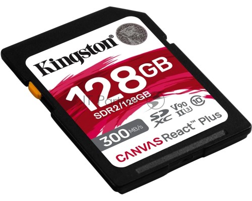 Флеш карта Kingston 128GB Canvas React Plus SDXC UHS-II 300R/260W U3 V90