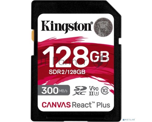 Флеш карта Kingston 128GB Canvas React Plus SDXC UHS-II 300R/260W U3 V90