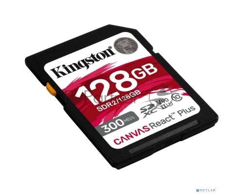 Флеш карта Kingston 128GB Canvas React Plus SDXC UHS-II 300R/260W U3 V90