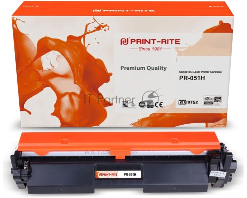 Картридж лазерный Print-Rite TFC692BPU1J PR-051H 051H черный (4100стр.) для Canon LBP 162dw/MF 264dw/267dw/269dw