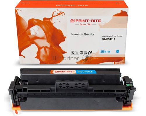 Картридж лазерный Print-Rite TFH769CPU1J PR-CF411A CF411A голубой (2300стр.) для HP LJ M452DW/DN/NW M477FDW/M477FDN/M477FNW Картридж лазерный Print-Rite TFH769CPU1J PR-CF411A CF411A голубой (2300стр.) для HP LJ M452DW/DN/NW M477FDW/M477FDN/M477FNW