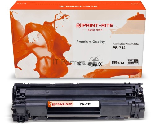 Картридж лазерный Print-Rite TFH919BPU1J PR-712 712 черный (1500стр.) для Canon LBP-3010/3020