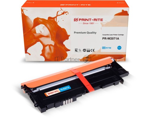 Картридж лазерный Print-Rite TFHA9OCPU1J PR-W2071A W2071A (есть ограничения по прошивке) голубой (700стр.) для HP Color Laser 150a/150nw/178nw MFP/179fnw MFP Картридж лазерный Print-Rite TFHA9OCPU1J PR-W2071A W2071A (есть ограничения по прошивке) голубой (700стр.) для HP Color Laser 150a/150nw/178nw MFP/179fnw MFP