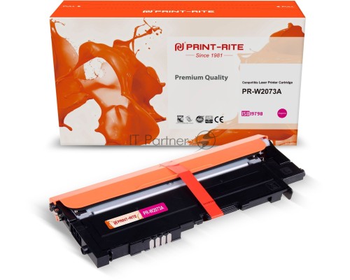 Картридж лазерный Print-Rite TFHA9QMPU1J PR-W2073A W2073A (есть ограничения по прошивке) пурпурный (700стр.) для HP Color Laser 150a/150nw/178nw MFP/179fnw MFP Картридж лазерный Print-Rite TFHA9QMPU1J PR-W2073A W2073A (есть ограничения по прошивке) пурпурный (700стр.) для HP Color Laser 150a/150nw/178nw MFP/179fnw MFP