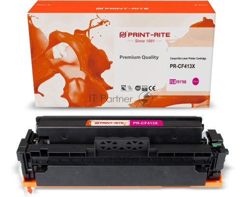 Картридж лазерный Print-Rite TFHAXJMPU1J PR-CF413X CF413X пурпурный (5000стр.) для HP LJ M452DW/DN/NW M477FDW/M477FDN/M477FNW Картридж лазерный Print-Rite TFHAXJMPU1J PR-CF413X CF413X пурпурный (5000стр.) для HP LJ M452DW/DN/NW M477FDW/M477FDN/M477FNW