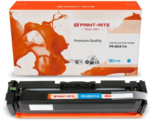 Картридж лазерный Print-Rite TFHBB5CPU1J PR-W2411A W2411A голубой (850стр.) для HP Color LaserJet Pro M155/MFP M182nw/M183fw Картридж лазерный Print-Rite TFHBB5CPU1J PR-W2411A W2411A голубой (850стр.) для HP Color LaserJet Pro M155/MFP M182nw/M183fw