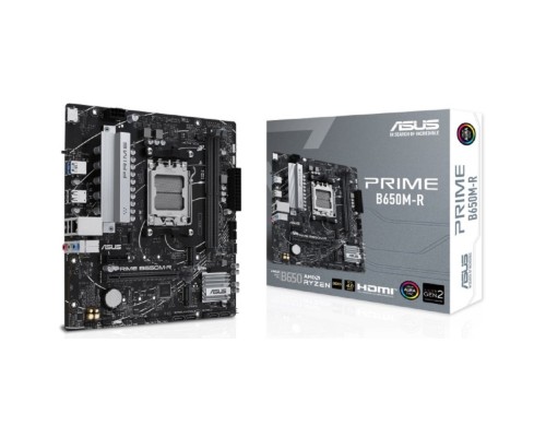 [Материнская плата] ASUS PRIME B650M-R (Socket AM5, mATX, 2xDDR5(96GB), HDMI 2.1, 1xPCIe 4.0x16/1xPCIe 4.0, 1xLAN (2.5GbE), 4xSATA 6Gb/s, 2xM.2, 2xUSB 3.2, 4xUSB 2.0)