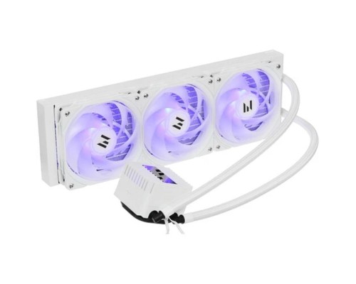 [Вентилятор] Система водяного охлаждения Zalman Alpha2 A36 ARGB Soc-AM5/AM4/1151/1200/2066/2011/1700 белый 4-pin 29.7dB Al LCD 350W Ret (ALPHA2 A36 WHITE)