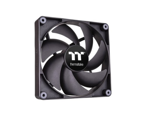 [Блок питания] Кулер для компьютерного корпуса, Thermaltake, CT120 PC Cooling Fan, CL-F147-PL12BL-A, 120мм вентилятор, 500-2000об.мин, 4pin PWM, 57.05CFM, 25.8 dB(A), 120x120x25мм, Черный