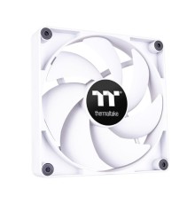 Кулер для компьютерного корпуса, Thermaltake, CT120 PC Cooling Fan White, CL-F151-PL12WT-A, 120мм вентилятор, 500-2000об.мин, 4pin PWM, 57.05CFM, 25.8 dB(A), 120x120x25мм, Белый