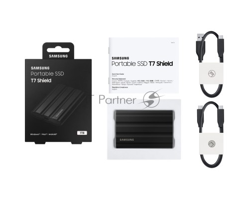 Твердотельный диск 1TB Samsung T7 Shield MU-PE1T0S/WW, V-NAND, USB 3.2 Gen 2 Type-C  [R/W - 1000/1050 MB/s]/EU