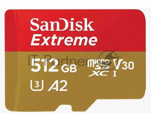 Флеш карта microSD 512GB SanDisk microSDXC Class 10 UHS-I A2 C10 V30 U3 Extreme 190MB/s