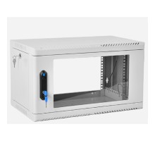 ЦМО Шкаф телекоммуникационный настенный сварной 6U (600 x 350) съёмные стенки, дверь стекло, ШРН-6.350