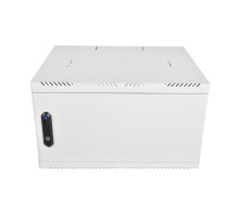 ЦМО Шкаф телекоммуникационный настенный сварной 6U (600 x 350) съёмные стенки, дверь металл, чёрный, ШРН-6.350.1-9005