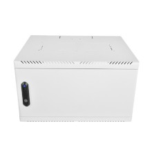 ЦМО Шкаф телекоммуникационный настенный сварной 6U (600 x 350) съёмные стенки, дверь металл, чёрный, ШРН-6.350.1-9005