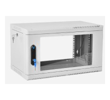 ЦМО Шкаф телекоммуникационный настенный сварной 6U (600 x 500) съёмные стенки, дверь стекло, ШРН-6.500