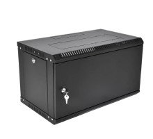 ЦМО Шкаф телекоммуникационный настенный сварной 6U (600 x 500) съёмные стенки, дверь металл, чёрный, ШРН-6.500.1-9005