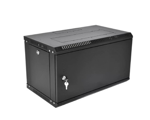 [Монтажное оборудование] ЦМО Шкаф телекоммуникационный настенный сварной 6U (600 x 500) съёмные стенки, дверь металл, чёрный, ШРН-6.500.1-9005