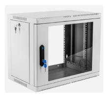 ЦМО Шкаф телекоммуникационный настенный сварной 9U (600 x 500) съёмные стенки, дверь стекло, ШРН-9.500