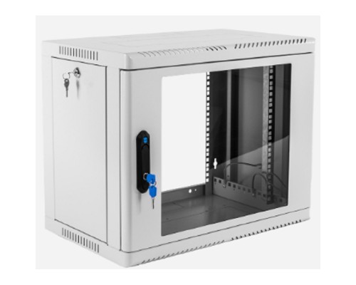 [Монтажное оборудование] ЦМО Шкаф телекоммуникационный настенный сварной 9U (600 x 500) съёмные стенки, дверь стекло, ШРН-9.500