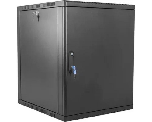 [Монтажное оборудование] ЦМО Шкаф телекоммуникационный настенный сварной 9U (600 x 500) съёмные стенки, дверь металл, чёрный, ШРН-9.500.1-9005