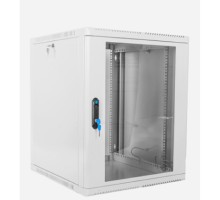 ЦМО Шкаф телекоммуникационный настенный сварной 12U (600 x 350) съёмные стенки, дверь стекло, ШРН-12.350